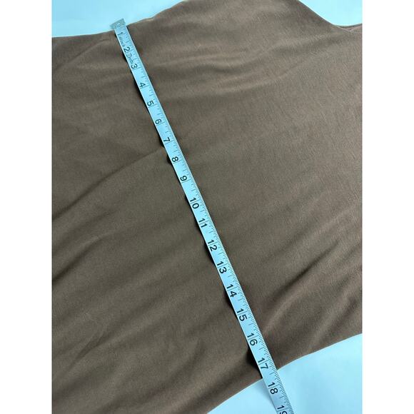 NWT Banana Republic Size Medium High-Neck Racerback Jersey Knit Chocolate Brown - Picture 8 of 10